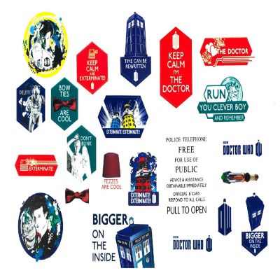 Doctor Who Assorted 22-Piece Sticker Sheet Set Image 3