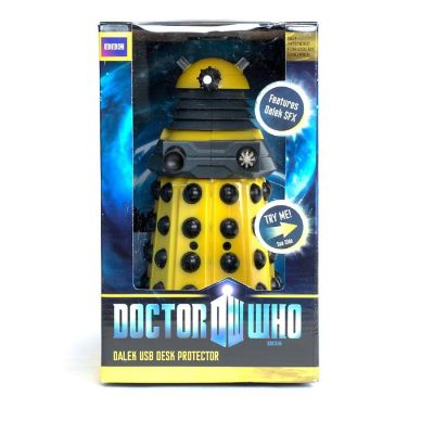 Doctor Who Yellow Dalek 8" USB Desk Protector Figure Image 1