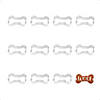 Dog Bone 2.5" Cookie Cutters Image 1