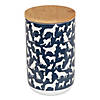 Dog Show Navy Ceramic Treat Canister Image 1