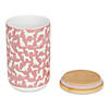 Dog Show Rose Ceramic Treat Canister Image 1