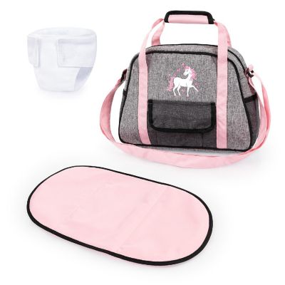 Doll Nursery Bag Set W/ Changing Mat &amp; Diaper Image 1