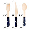 Dolly Parton Assorted Wooden Cutlery, Blue, 72 ct Image 4