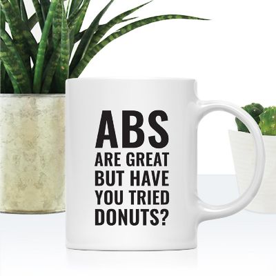 Donuts or Abs Ceramic Mug Image 1
