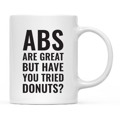 Donuts or Abs Ceramic Mug Image 2