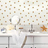 Dots Gold Peel & Stick Wallpaper Image 2