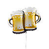 Double Beer Mug 35" Mylar Balloon Image 1