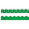 Double-Sided Solid & Polka Dot Bulletin Board Borders - Green - 12 Pc. Image 1