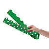 Double-Sided Solid & Polka Dot Bulletin Board Borders - Green - 12 Pc. Image 2