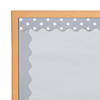 Double-Sided Solid & Polka Dot Bulletin Board Borders - Grey - 12 Pc. Image 1