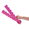 Double-Sided Solid & Polka Dot Bulletin Board Borders - Hot Pink - 12 Pc. Image 2