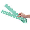 Double-Sided Solid & Polka Dot Bulletin Board Borders - Mint Green - 12 Pc. Image 2