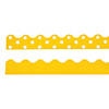 Double-Sided Solid & Polka Dot Bulletin Board Borders - Yellow - 12 Pc. Image 1