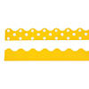 Double-Sided Solid &amp; Polka Dot Bulletin Board Borders - Yellow - 12 Pc. Image 1