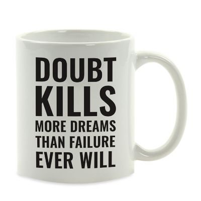 Doubt Kills Dreams ceramic mug Image 2