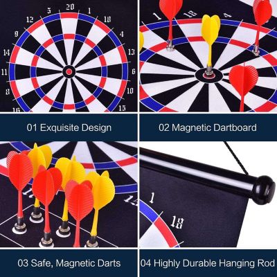DouFun Little Toys - ble Sided Magnetic Dart Board Image 3