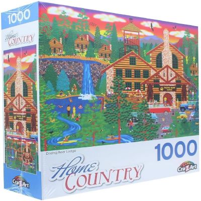 Dozing Bear Lodge 1000 Piece Jigsaw Puzzle Image 1