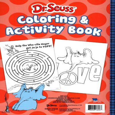Dr. Seuss 4-In-1 Coloring &amp; Activity Books Image 2