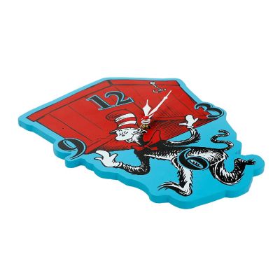 Dr. Seuss Cat In The Hat Red Box Wall Clock Image 1