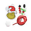 Dr. Seuss&#8482; The Grinch Christmas Pom-Pom Necklace Craft Kit - Makes 12 Image 1