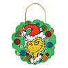 Dr. Seuss&#8482; The Grinch Christmas Wreath Craft Kit- Makes 12 Image 1