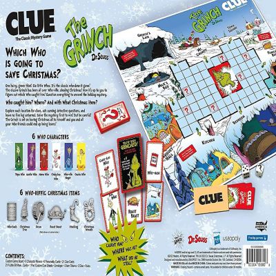 Dr. Seuss The Grinch Clue Board Game Image 3
