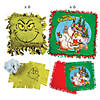 Dr. Seuss&#8482; The Grinch Tied Fleece Blanket & Pillow Craft Kit - Makes 12 Image 1