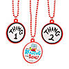 Dr. Seuss&#8482; Thing 1 & Thing 2 Bead Necklaces - 12 Pc. Image 1