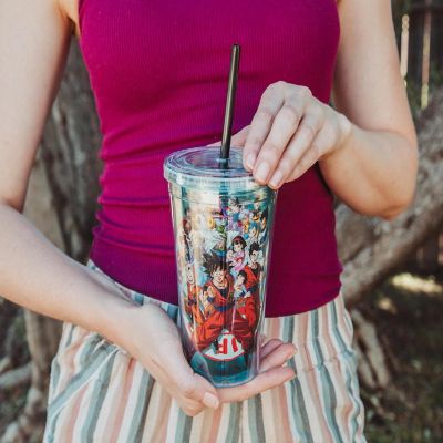 Dragon Ball Super Characters 16-Ounce Carnival Cup With Lid and Straw Image 3