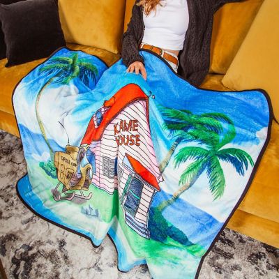 Dragon Ball Z Kame House Fleece Throw Blanket  45 x 60 Inches Image 3