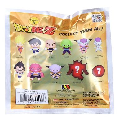 Dragon Ball Z Series 3 3D Foam Bag Clip  One Random Image 1