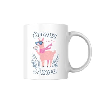 Drama Llama Mug by Dancing Littles Jungle Image 1