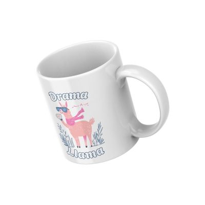 Drama Llama Mug by Dancing Littles Jungle Image 1