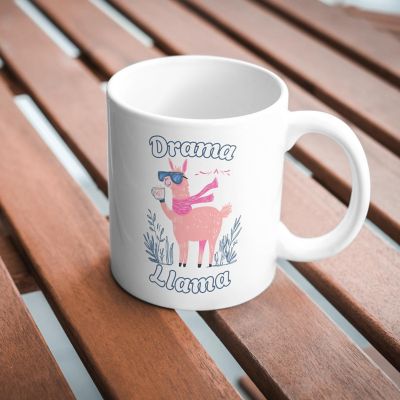 Drama Llama Mug by Dancing Littles Jungle Image 2