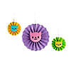 DreamWorks Gabby&#8217;s Dollhouse&#8482; Party Hanging Paper Fans - 3 Pc. Image 1