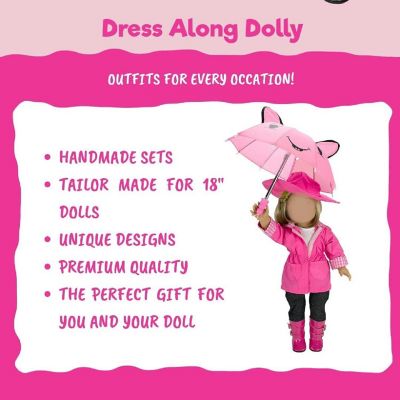 Dress Along Dolly Basketball Uniform Outfit for American 18" Dolls (8 pc Set) - Includes Premium Handmade Doll Clothes & Accessories - Sport Halloween Costume Image 2