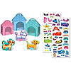 Dress It Up Bottoni Playful Puppies – 5 Pezzi, Multicolore, Plastica, 17-22 Mm, Per Cucito E Crafting