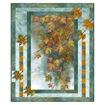 Drifting Down Pattern 43x52 using Autumn Splendor Fabrics byBound to be Quilting Image 1