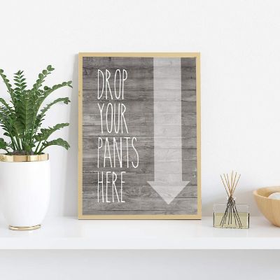 Drop Your Pants Laundry Sign 8.5x11in Image 2