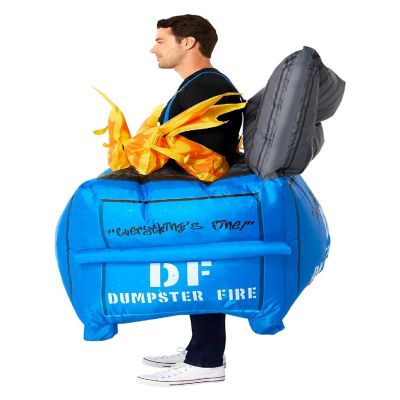 Dumpster Fire Adult Inflatable Costume  One Size Image 2
