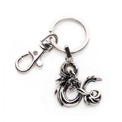 Dungeons &amp; Dragons Ampersand Metal Keychain Image 1