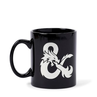 Dungeons & Dragons Black Ceramic Ampersand Logo Mug - 16-Ounces Image 1