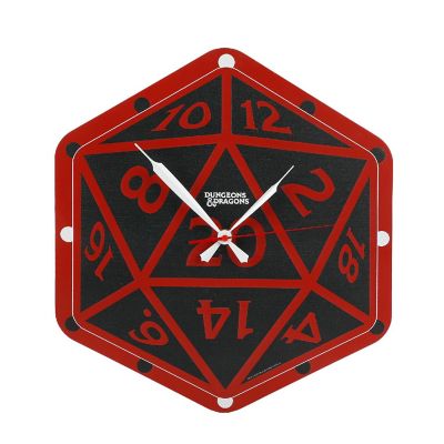 Dungeons &amp; Dragons D20 Sculpted Wall Clock Image 1
