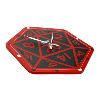 Dungeons &amp; Dragons D20 Sculpted Wall Clock Image 1