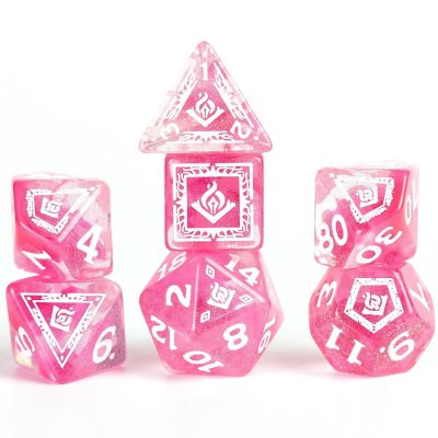 Dungeons &amp; Dragons D&amp;D Adventure Dice: Wizard - Fuchsia, 16pc RPG Set Image 3