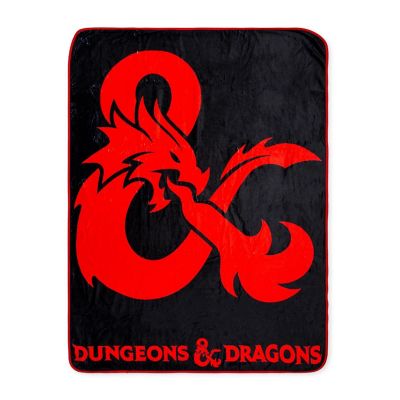 Dungeons & Dragons Logo Fleece Throw Blanket  45 x 60 Inches Image 1