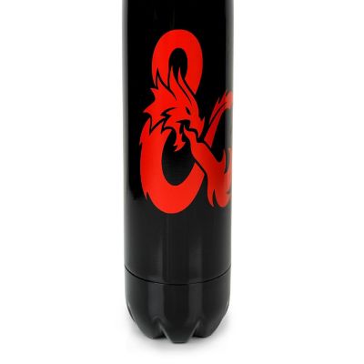 Dungeons & Dragons Logo  Metal Stainless Steel Water Bottle  Holds 17 Ounces Image 2