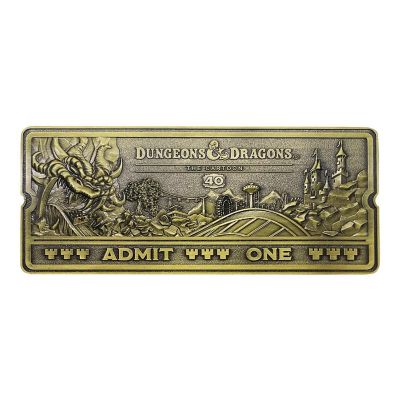 Dungeons & Dragons: The Cartoon 40th Anniversary Rollercoaster Ticket Replica Image 1