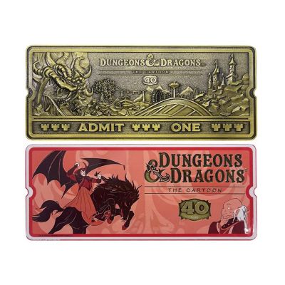 Dungeons & Dragons: The Cartoon 40th Anniversary Rollercoaster Ticket Replica Image 1