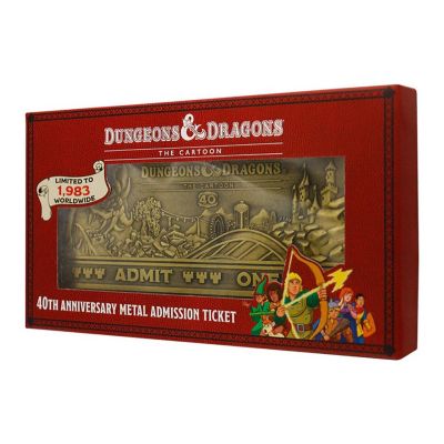 Dungeons & Dragons: The Cartoon 40th Anniversary Rollercoaster Ticket Replica Image 2